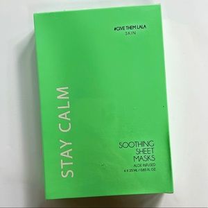 # Give them LALA Beauty STAY CALM SOOTHING SHEET MASKS NIB Face Masks Set of 4